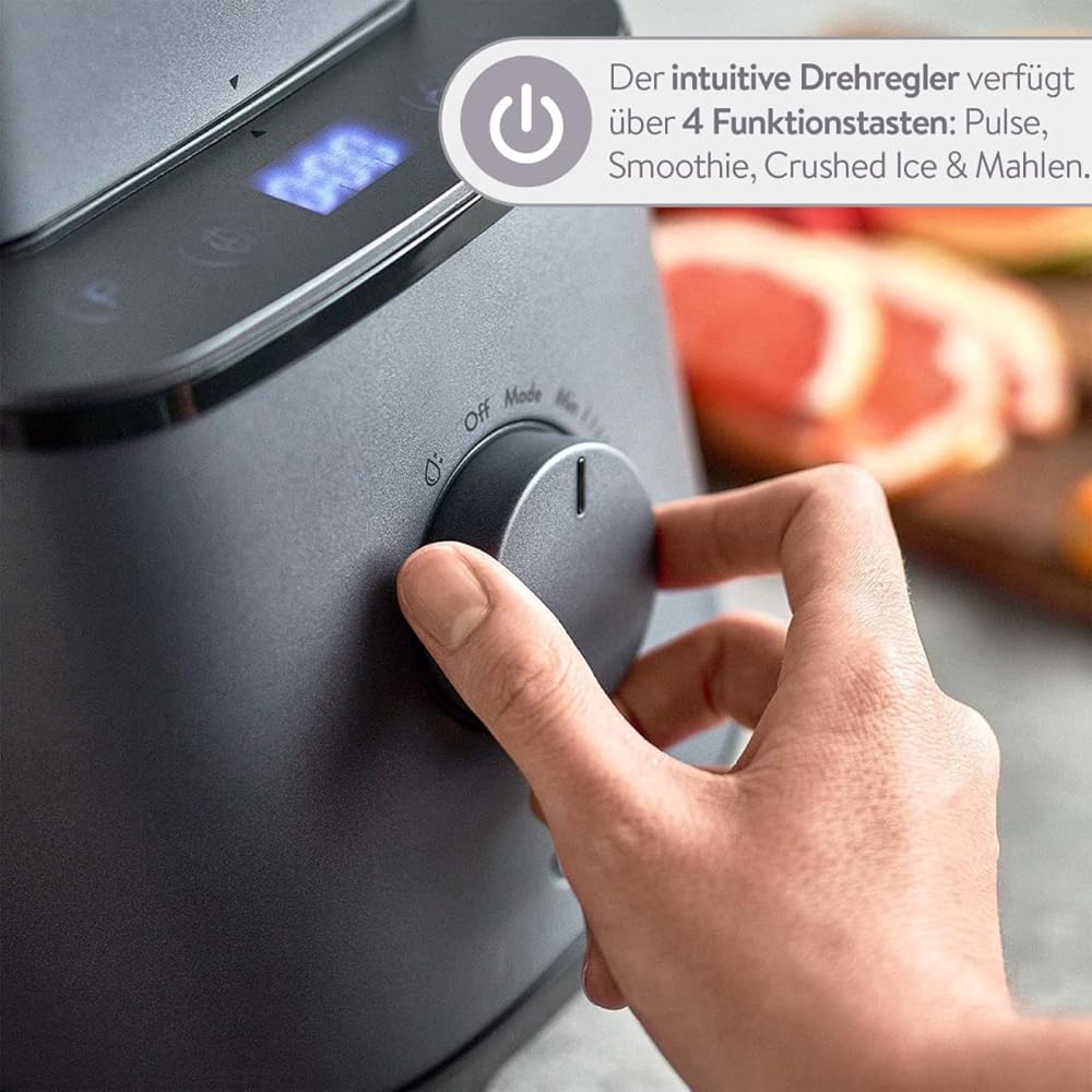 SPRINGLANE mélangeur haute performance Hanno 2000W, 32 000 tr/min (Anthracite, Mélangeur) : Cuisine et Maison