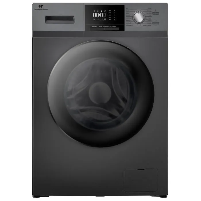 Lave-linge hublot CONTINENTAL EDISON CELL10140S2 - 10 kg - Largeur 60 cm - Classe A - 1400 trs/min - moteur induction -Anthracite