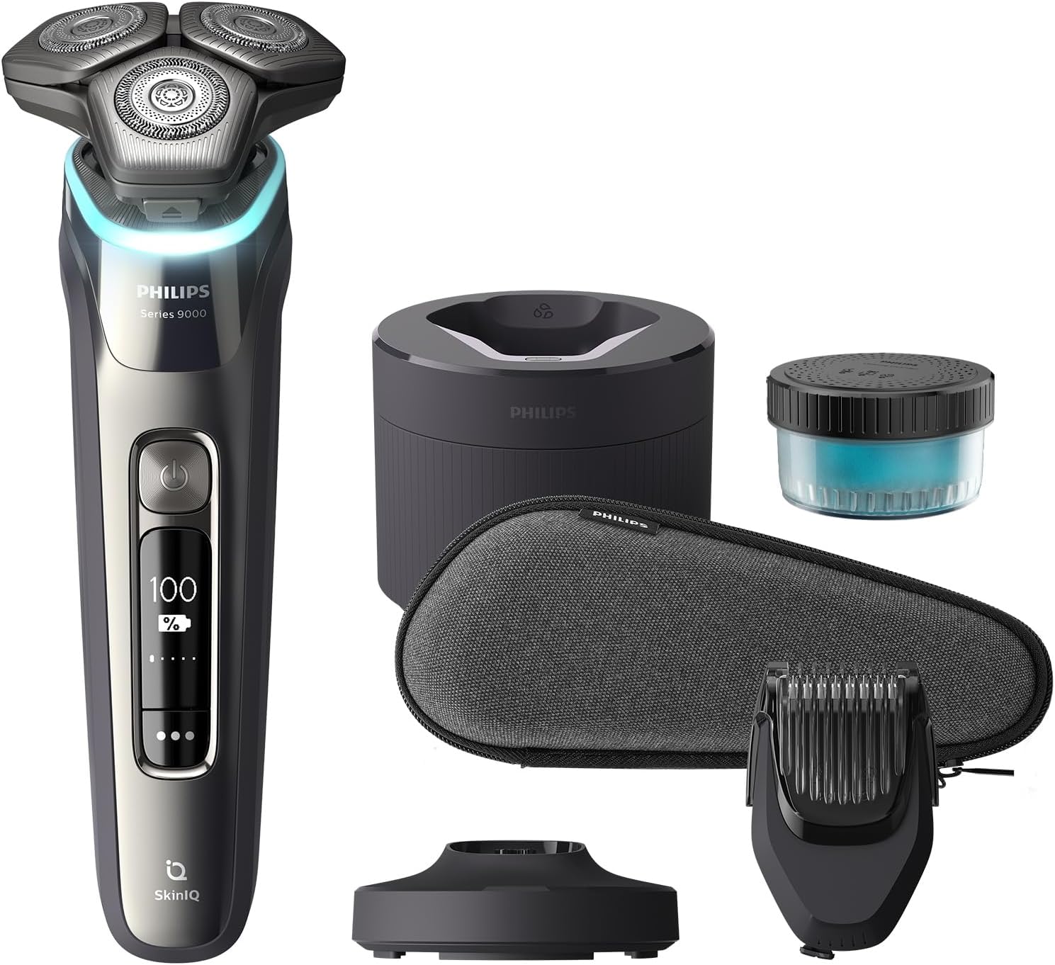 Rasoir électrique Philips série 9000, chrome foncé, (modèle S9987/59)