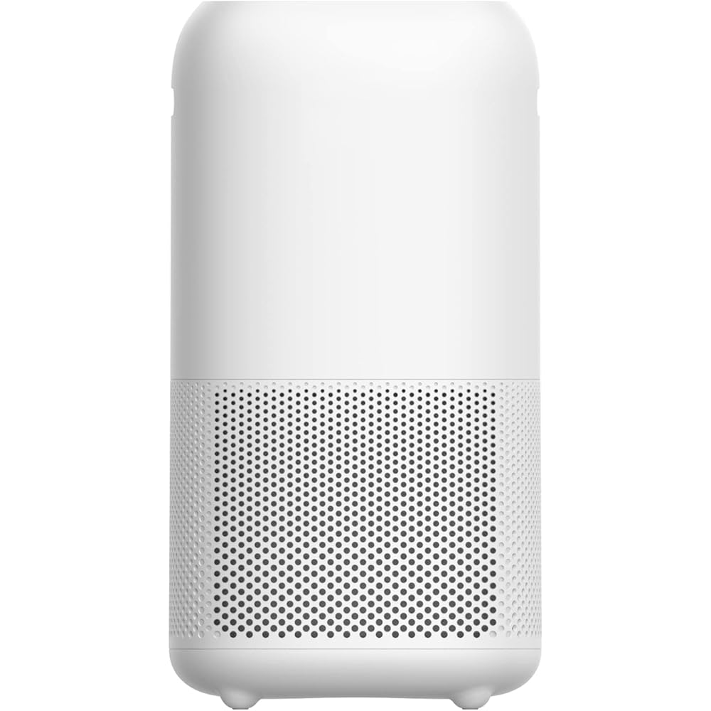 Amazon Basics - Purificateur d'air, Couvre 48 m2, Filtre True HEPA, élimine 99,97 % des allergènes (poussière, fumée, pollen), Capteur intelligent de la qualité de l'air, Prise européenne, Blanc : Cuisine et Maison