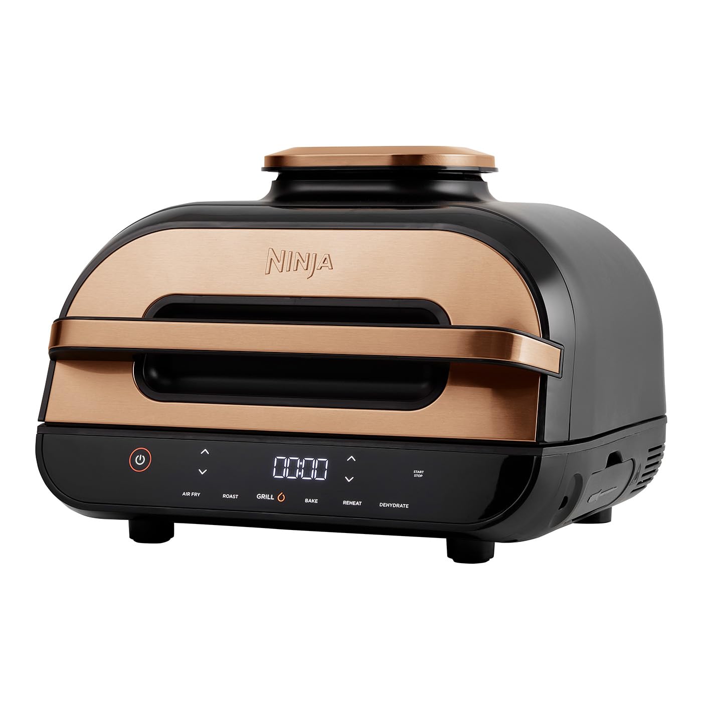Ninja Foodi MAX Health Grill & Air Fryer, 6-en-1, Griller, Frire, Cuire, Rôtir et plus, 3,8L, Pièces Lavables au lave-vaisselle, Cuivre/Noir, Exclusiv