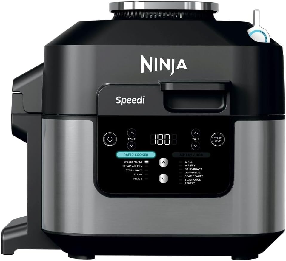 Ninja Speedi 10-en-1 Cuiseur rapide, Air Fryer, Friteuse à air et Multicuiseur, 5.7L, Repas pour 4 en 15 minutes, Vapeur, Gril, Cuire au four, Rôtir,