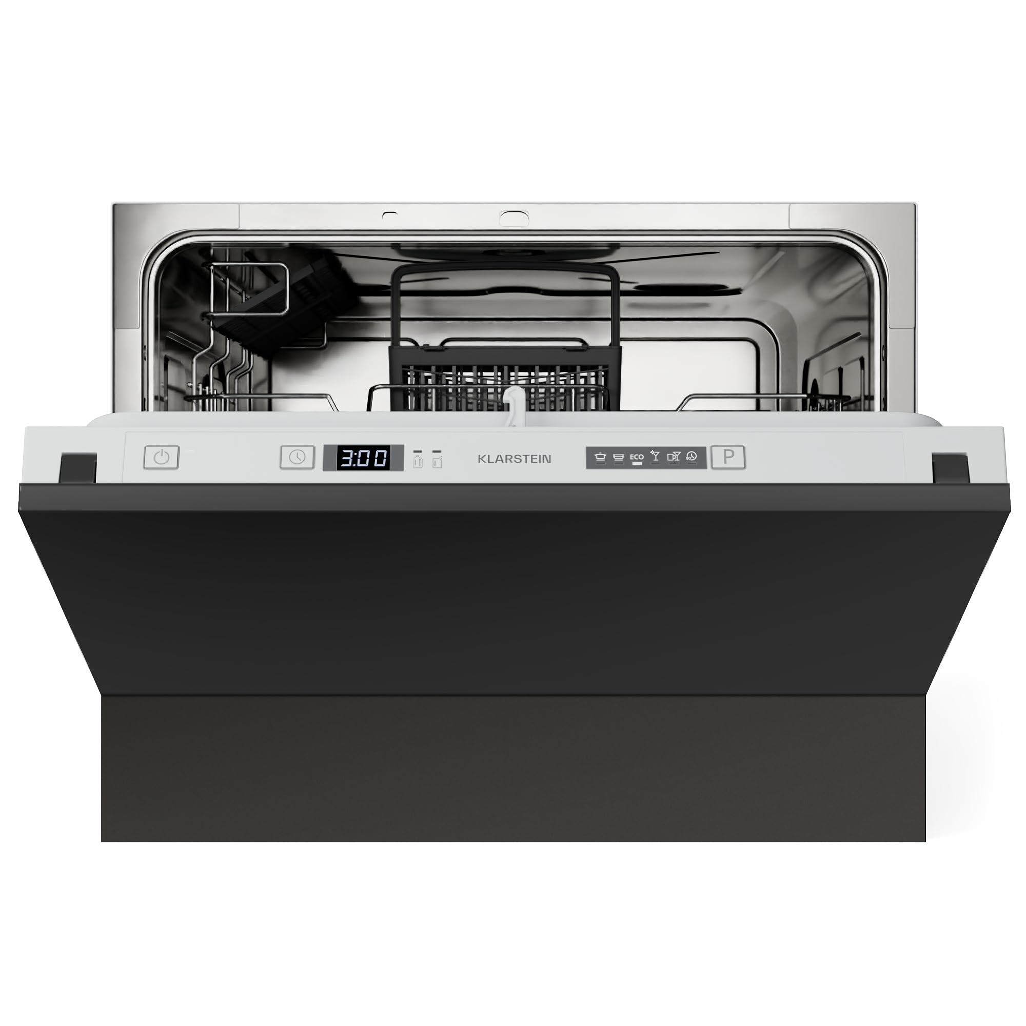 Klarstein Lave Vaisselle Encastrable - Compact 45 cm, 6 Couverts, Programme UV Hygiène, AquaStop Sécurité, Classe Énergie D, Silencieux 47 dB, Command