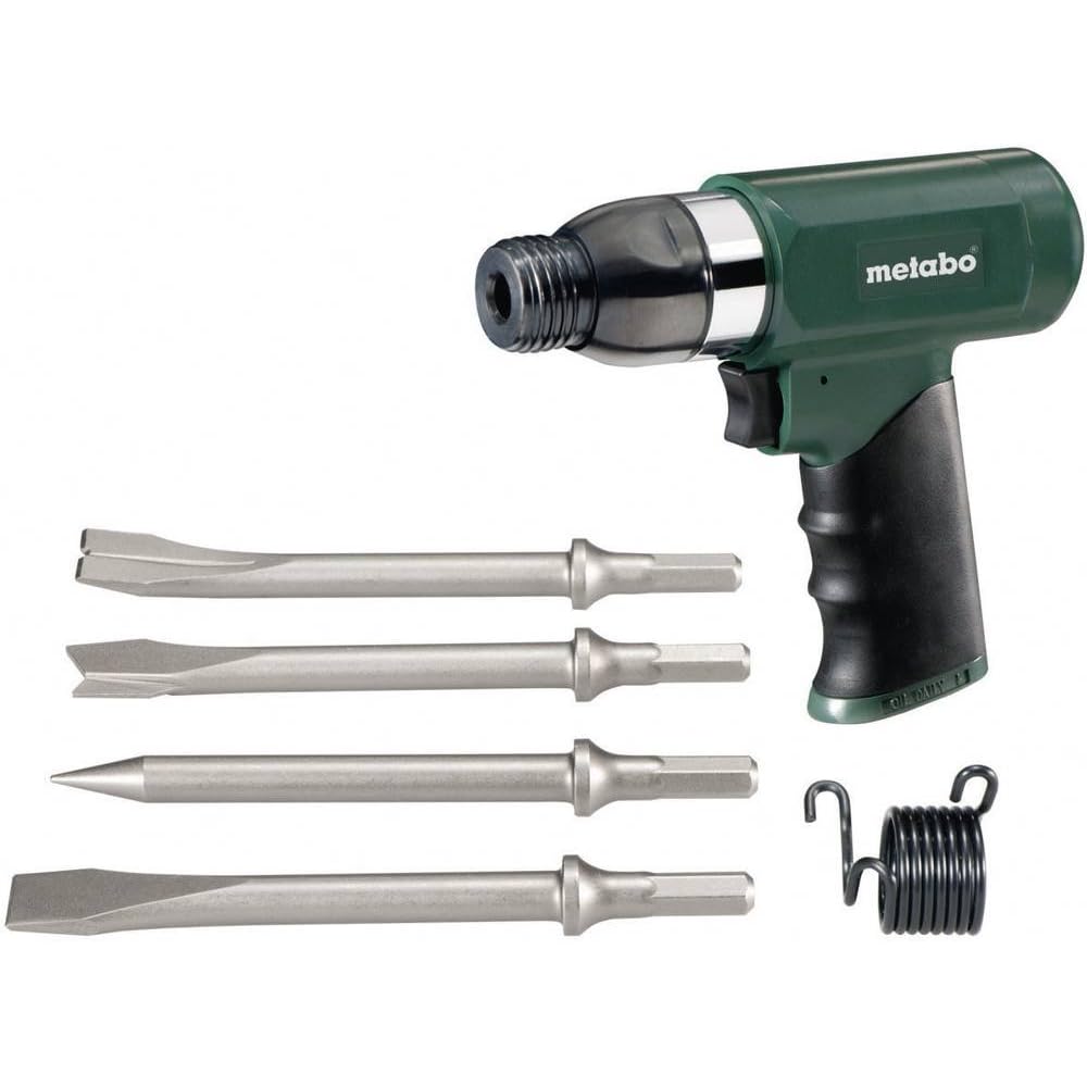 Marteau burineur à air comprimé METABO DMH 30 Set + 4 burins - 6.04115.50 : Sports et Loisirs
