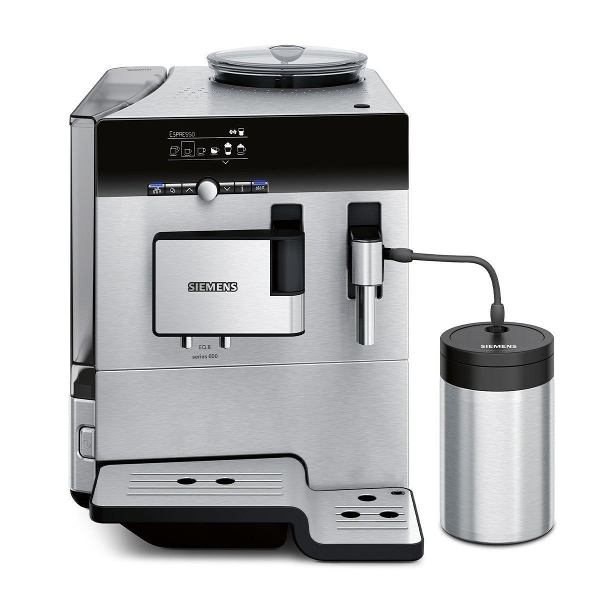 Siemens - TE806501DE - Machine à café automatique, Noir/Titanic