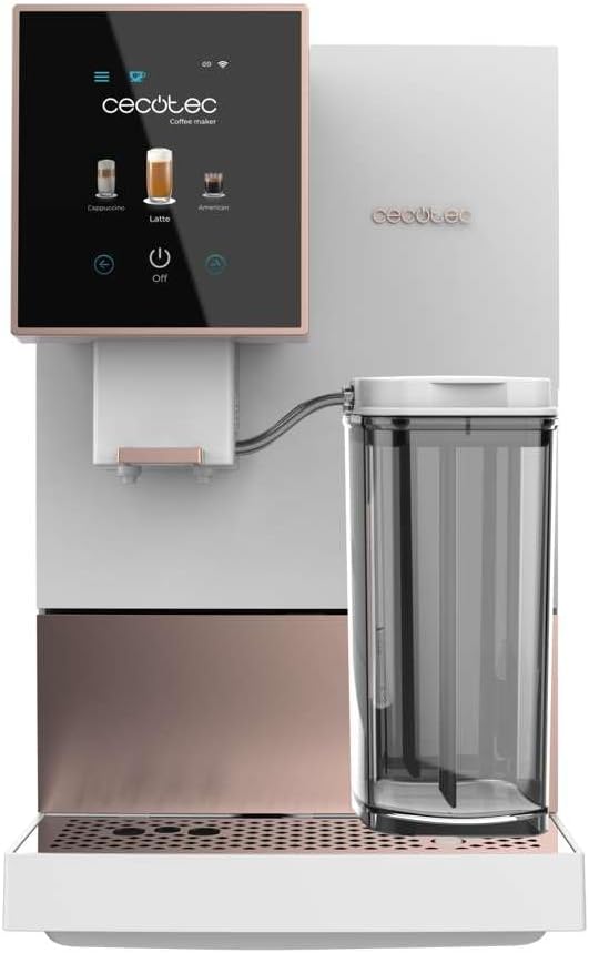 Machine à café super automatique Cecotec Cremmaet Compactccino Connect blanc rose