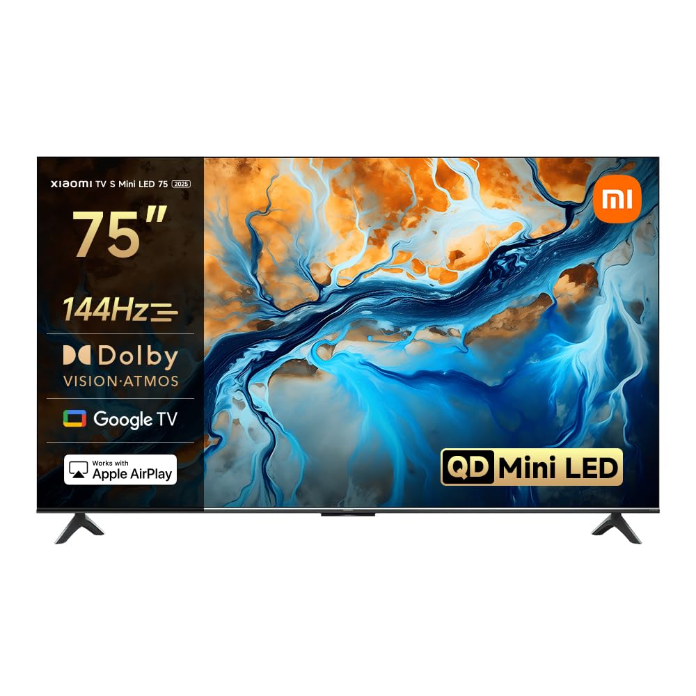 XIAOMI TV S Mini 75 2025,QLED, 75 inch, Mini LED, Dolby Vision, Dolby Atmos144Hz, 1200 nits