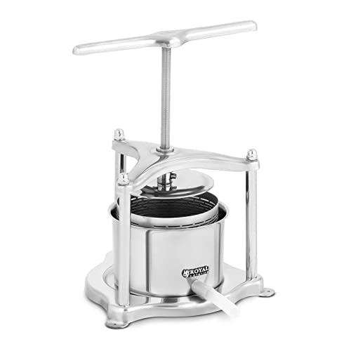 Wiesenfield Pressoir à Fruit Pressoir INOX Petit pressoir Pressoir à jus Pressoir à Fruit hydraulique : Cuisine et Maison