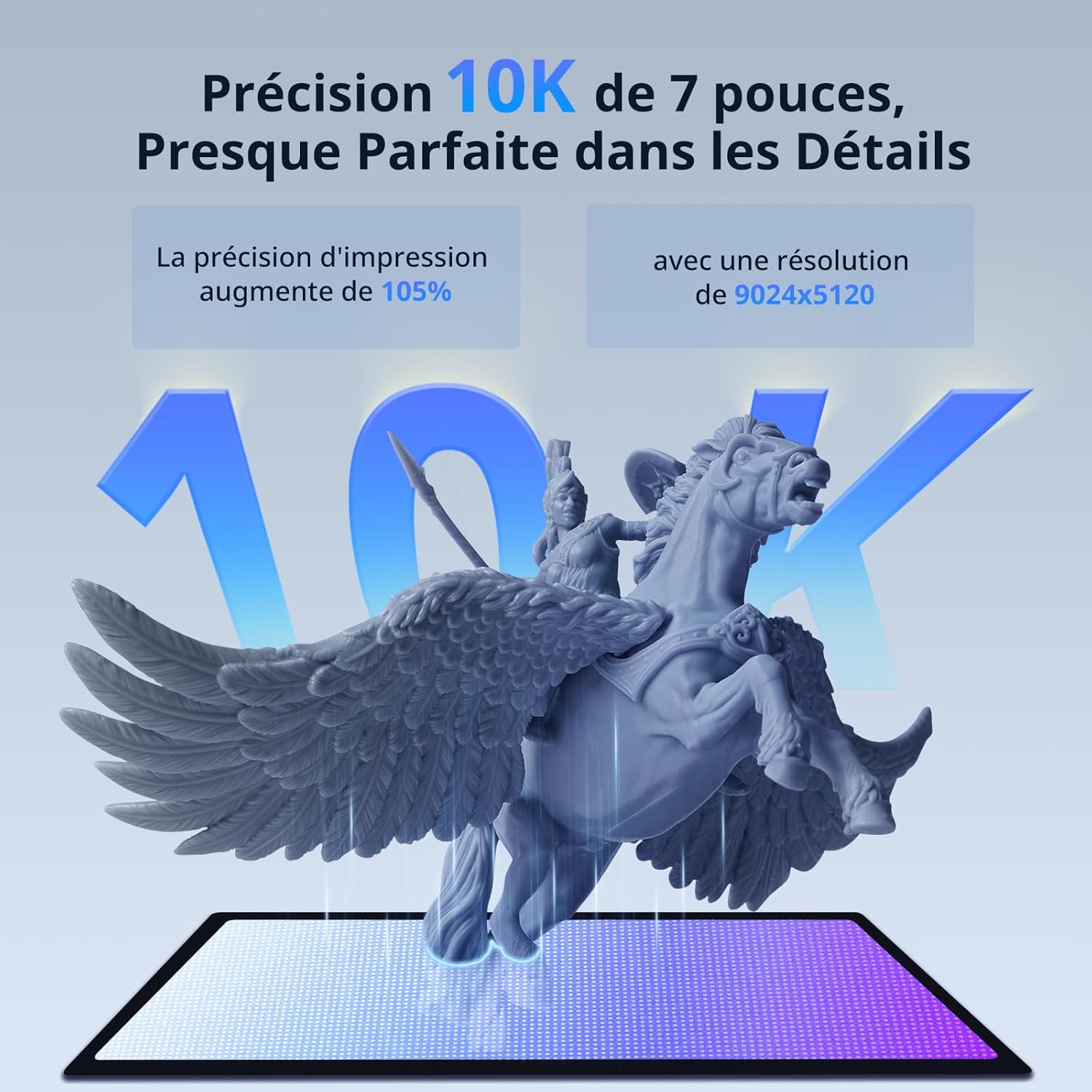 Imprimante 3D Anycubic Photon Mono 4 Ultra Résine – 6,04 pouces X 3,42 pouces X 6,49 pouces