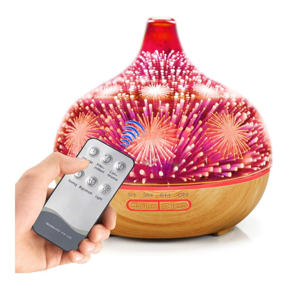 MYYINGELE Portable Diffuseur D'arômes 400ML, Humidificateur Purificateur d'air Ultrasonique sans Eau Arrêt Automatique/7 Lumières de Couleur/Silencieux pour Bureau, D : Cuisine et Maison