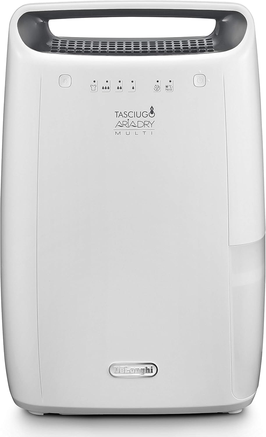 De'Longhi Tasciugo AriaDry Déshumidificateur DEX212SF, Déshumidificateur Portable avec Système de Filtration à 3 Actions, Fonction Séchage, Déshumidification 12L/Jour, R290, Réservoir Amovible, Blanc