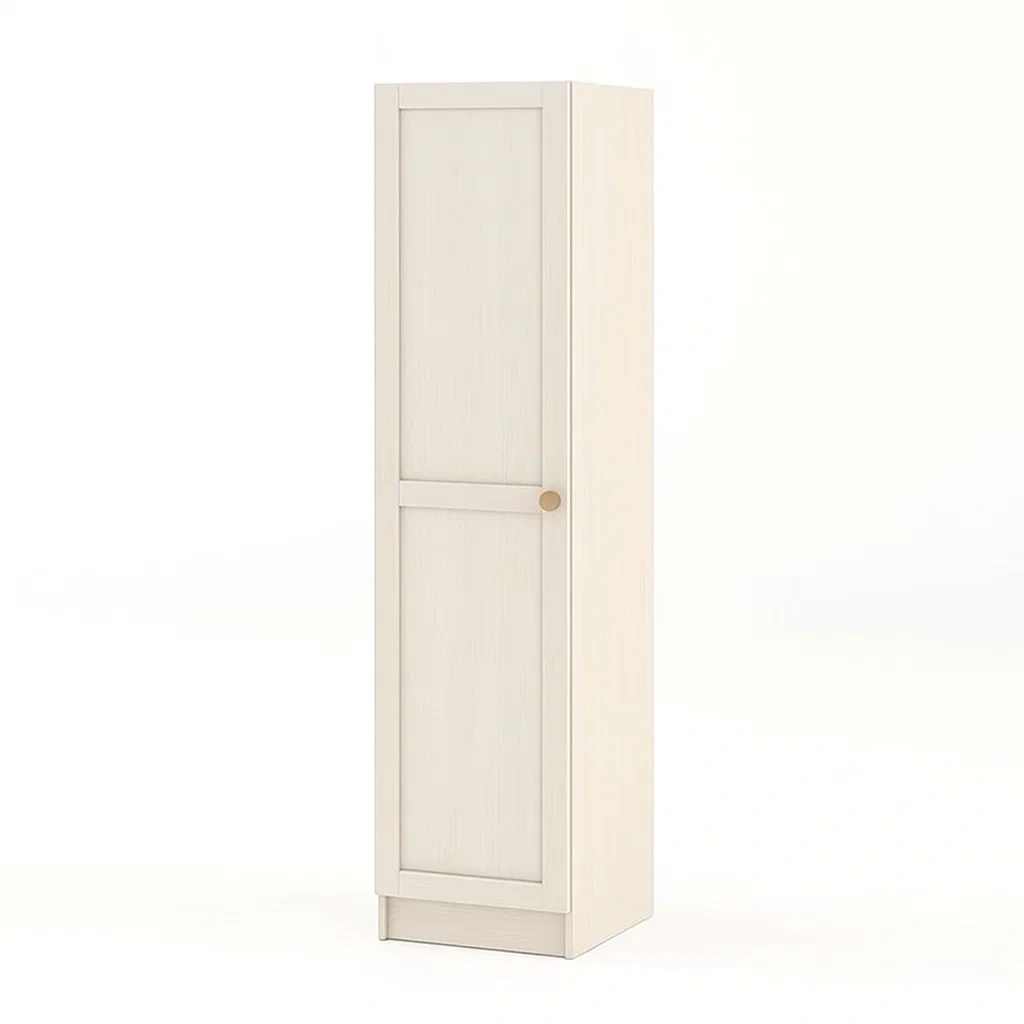 Armoire en bois composite à une porte 190 cm x 40 cm x 35 cm beige