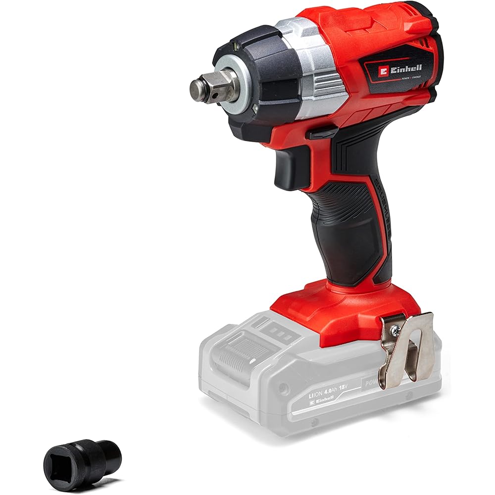 Einhell Professional Boulonneuse sans fil TP-CW 18 Li BL - Solo Power X-Change (18V, Couple 215 Nm, Vitesse 0-2900 trs/min, Mandrin 4 pans, moteur sans charbon) Livré sans Batterie ni Chargeur : Bricolage
