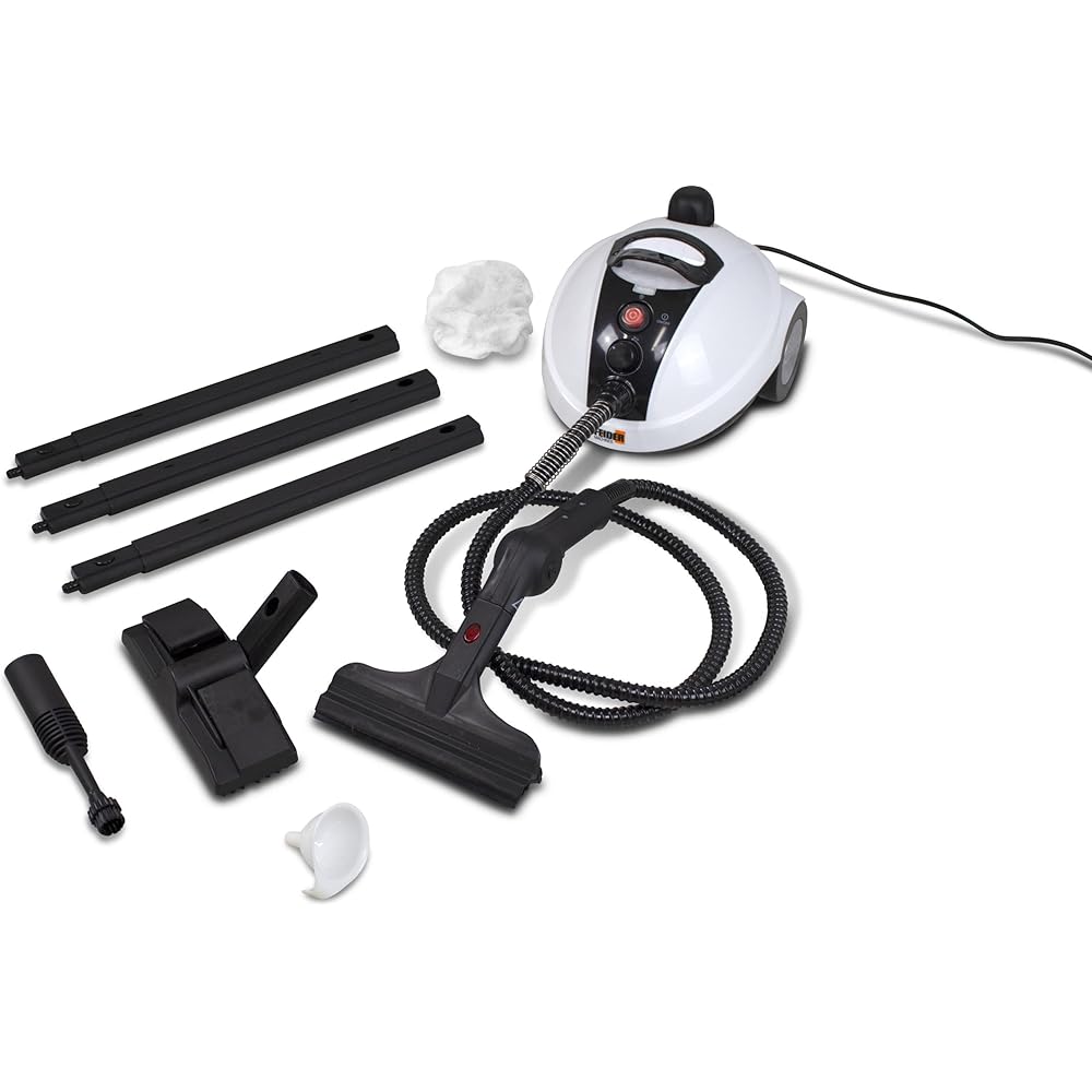 FEIDER Nettoyeur Vapeur 1300 W Chauffe Rapide en 5 Min, Pression 3,5 Bar, Réservoir 0,7 L, Accessoires Inclus, Flexible 2 m, Protection Surchauffe – FHNVT1300 : Cuisine et Maison