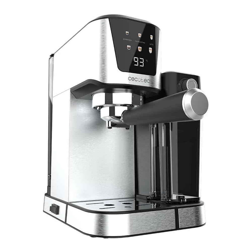 Cecotec Machine a Café Expresso Semi-Automatique Power Espresso 20 Cream. Cafetière Semi-Automatique, 20 Bars, Réservoir À Lait 700 Ml, Système De Chauffage Thermoblock, Pompe Puissante Force Aroma : Cuisine et Maison