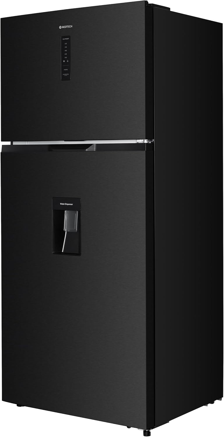 GEDTECH Réfrigérateur Américain Double Porte GDP480NFDX 480L - No Frost - Distributeur d'eau - Dark Inox
