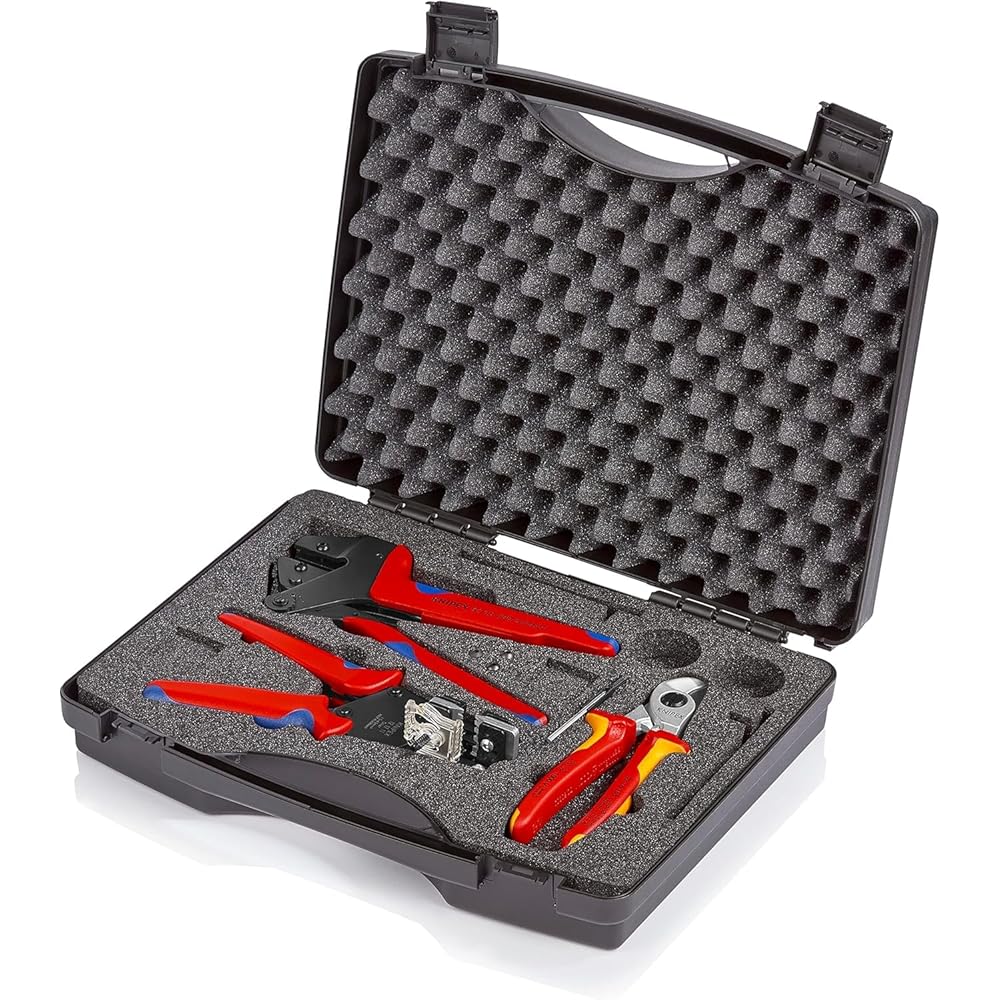 Knipex Mallette à outils pour le photovoltaïque 97 91 01 : Bricolage