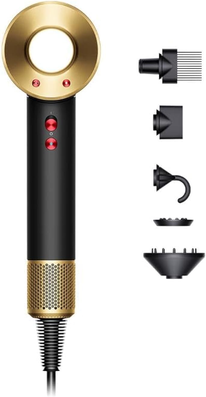 Dyson Supersonic HD07 Sèche-cheveux (onyx noir et doré) - Couleur exclusive