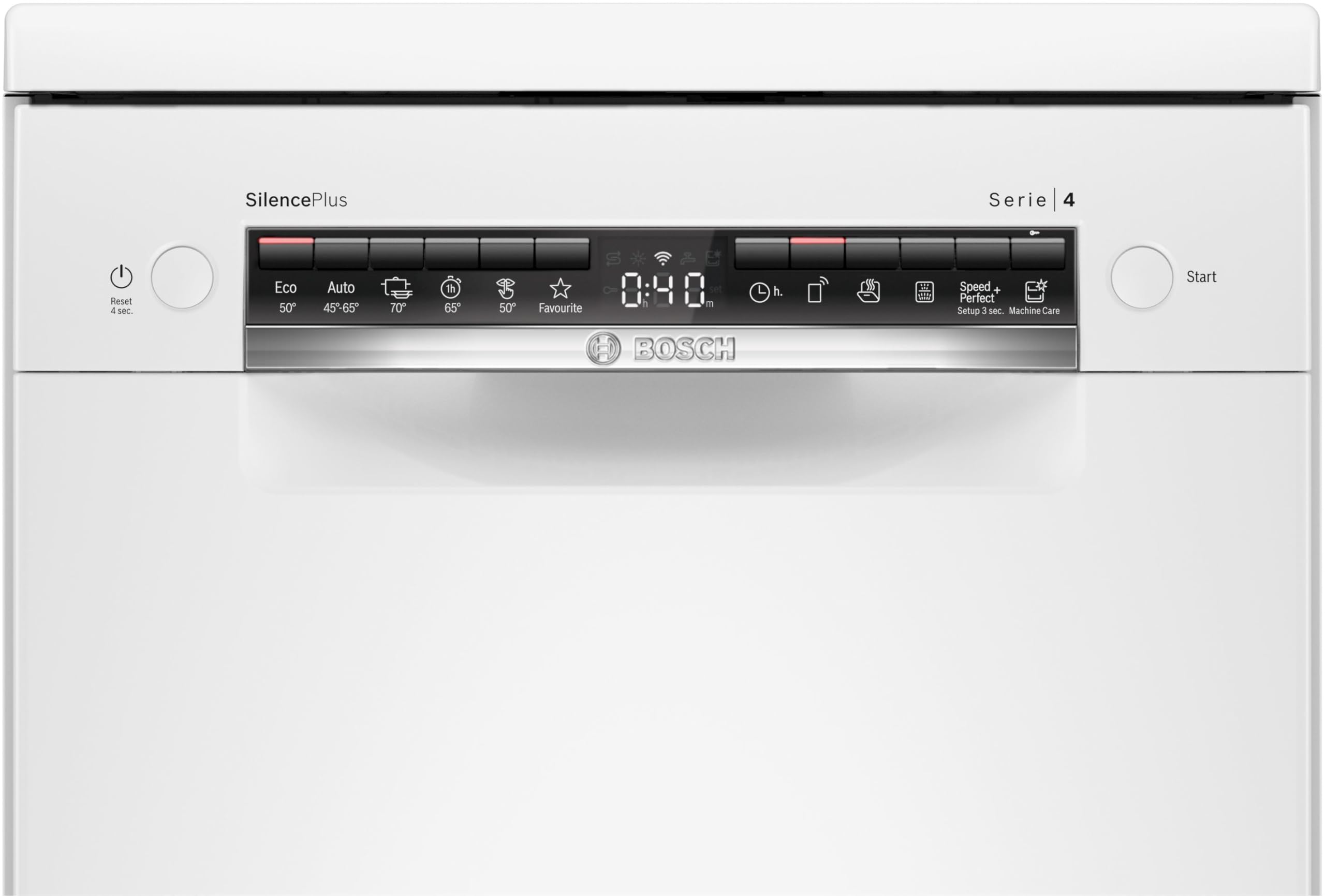 Bosch SPS4EMW24E, Série 4, Lave-vaisselle 45 cm, Pose libre, Blanc