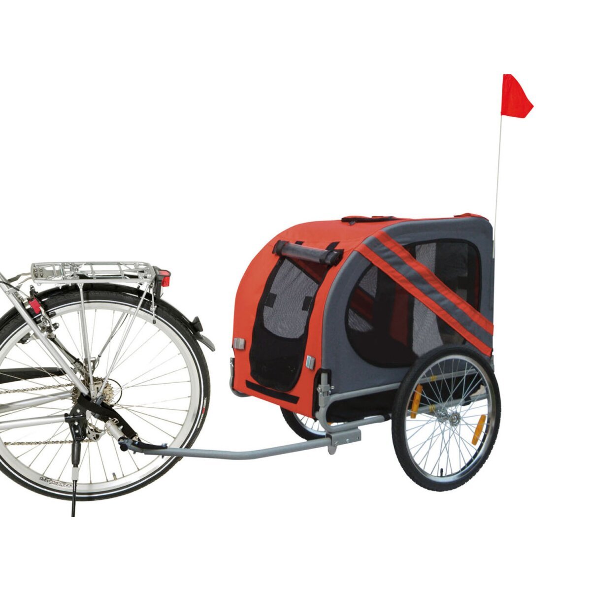Karlie Fahrradanhänger »Doggy Liner Economy«, bis zu 40 kg (rot/grau) - B-Ware sehr gut