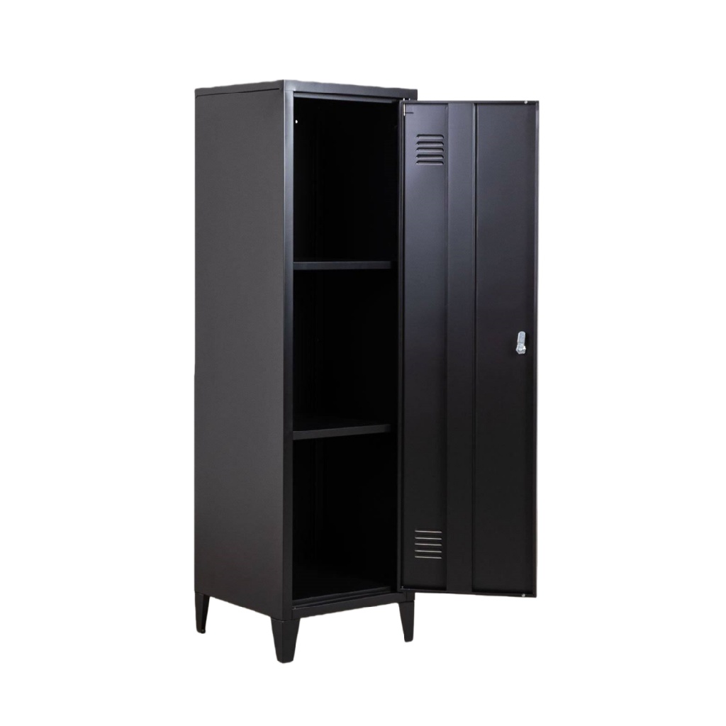 Armoire métallique 1 porte, noir
