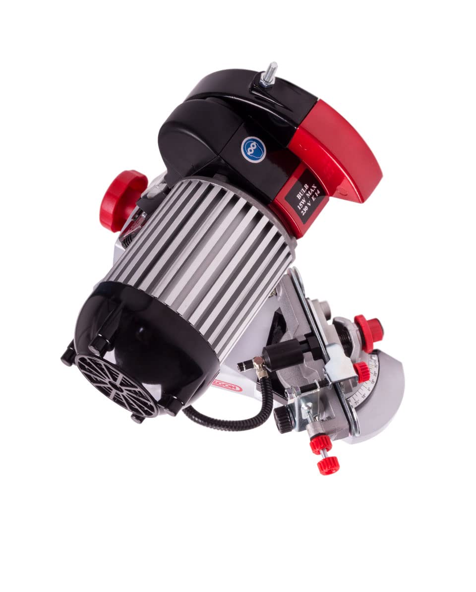 OREGON Affûteuse Professionnelle 230 Volts, Affûteuse de Chaîne de Tronçonneuse Universelle avec Dispositif de Serrage Hydraulique (620-230)