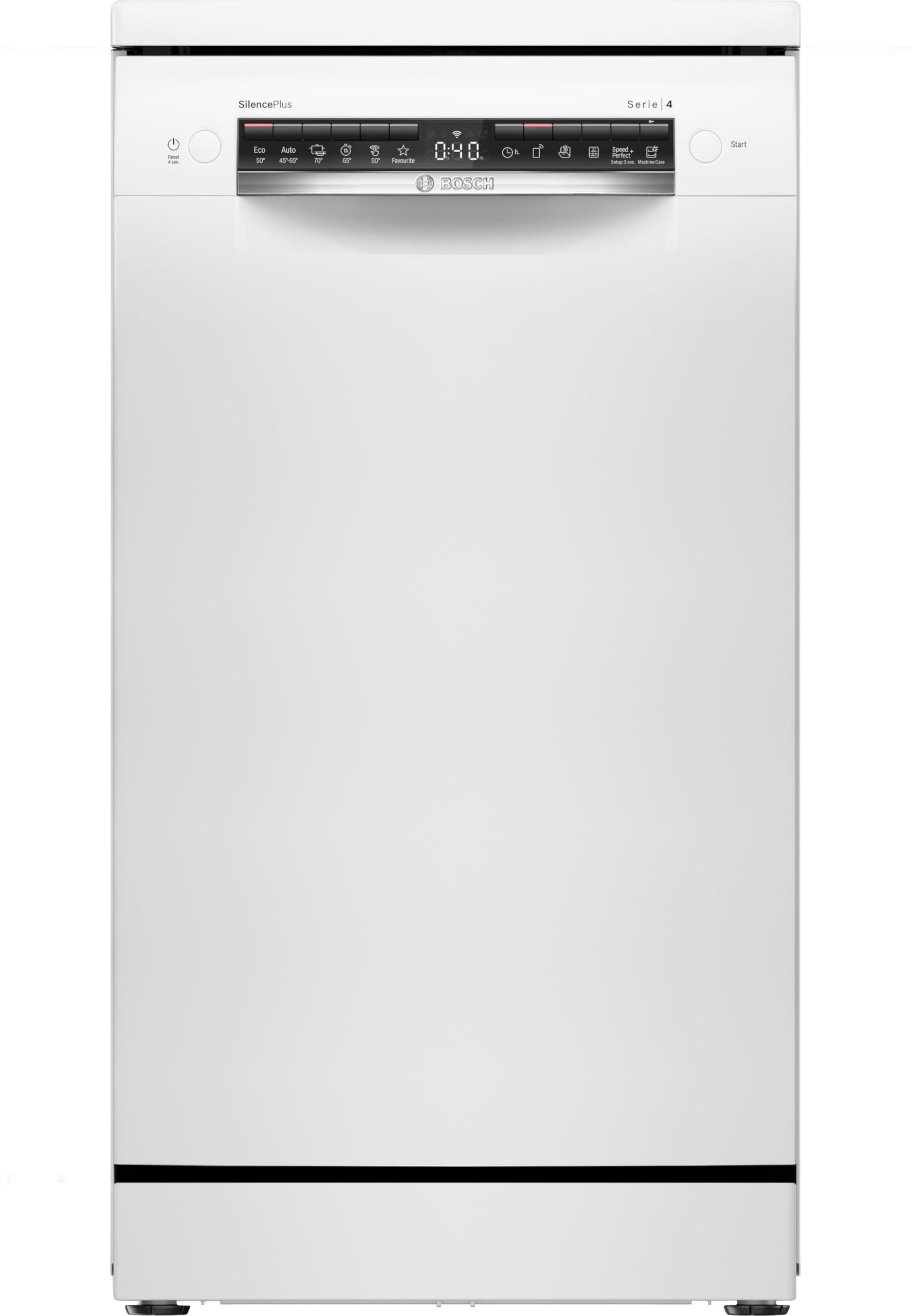 Bosch SPS4EMW24E, Série 4, Lave-vaisselle 45 cm, Pose libre, Blanc