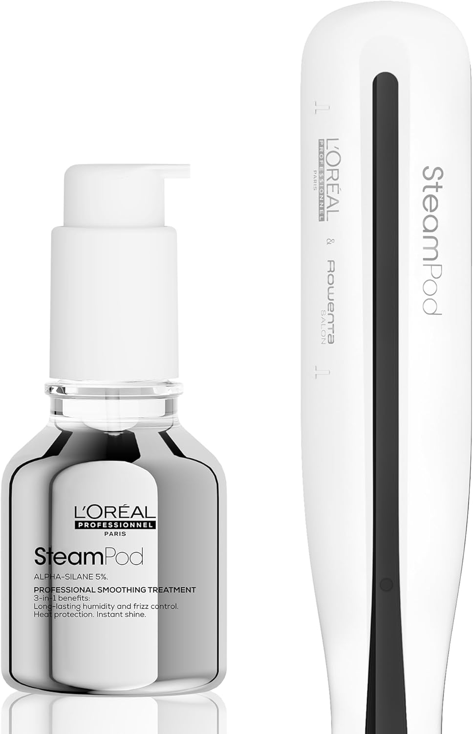 Steampod 3 - Lisseur Vapeur Professionnel 2-en-1 : Lissage & Wavy - Céramique Fer à lisser à la technologie vapeur - Adapté à tous types de cheveux - L'Oréal Professionnel -