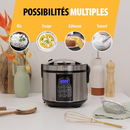 Tristar Appareils multi cuisson, Noir, Acier inoxydable, 1,5 Litre : Cuisine et Maison