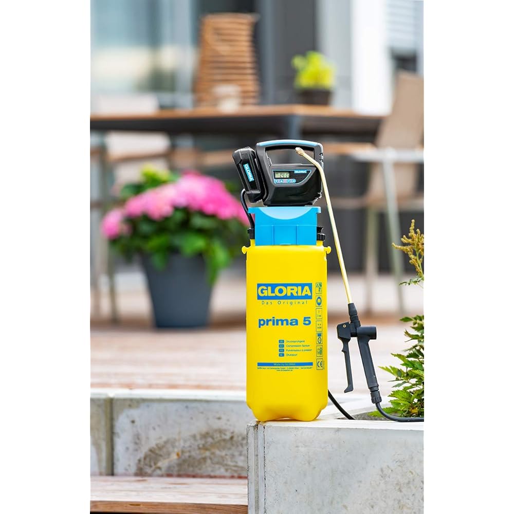 gloria Compresseur à Batterie pour pulvérisateurs (vendu sans batterie) 000920.0000 Noir/Bleu : Bricolage