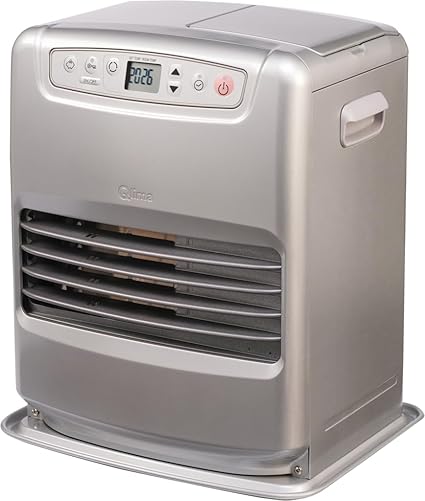 Poele a pétrole électronique Qlima SRE 3231C2 3,1 KW pour volume 120m3/48m2, systeme anti odeur, régulation température, gris argent