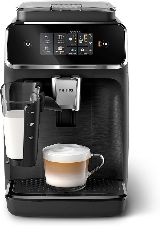 Philips machine à expresso entièrement automatique série 2300-4 Boisson, noir mat