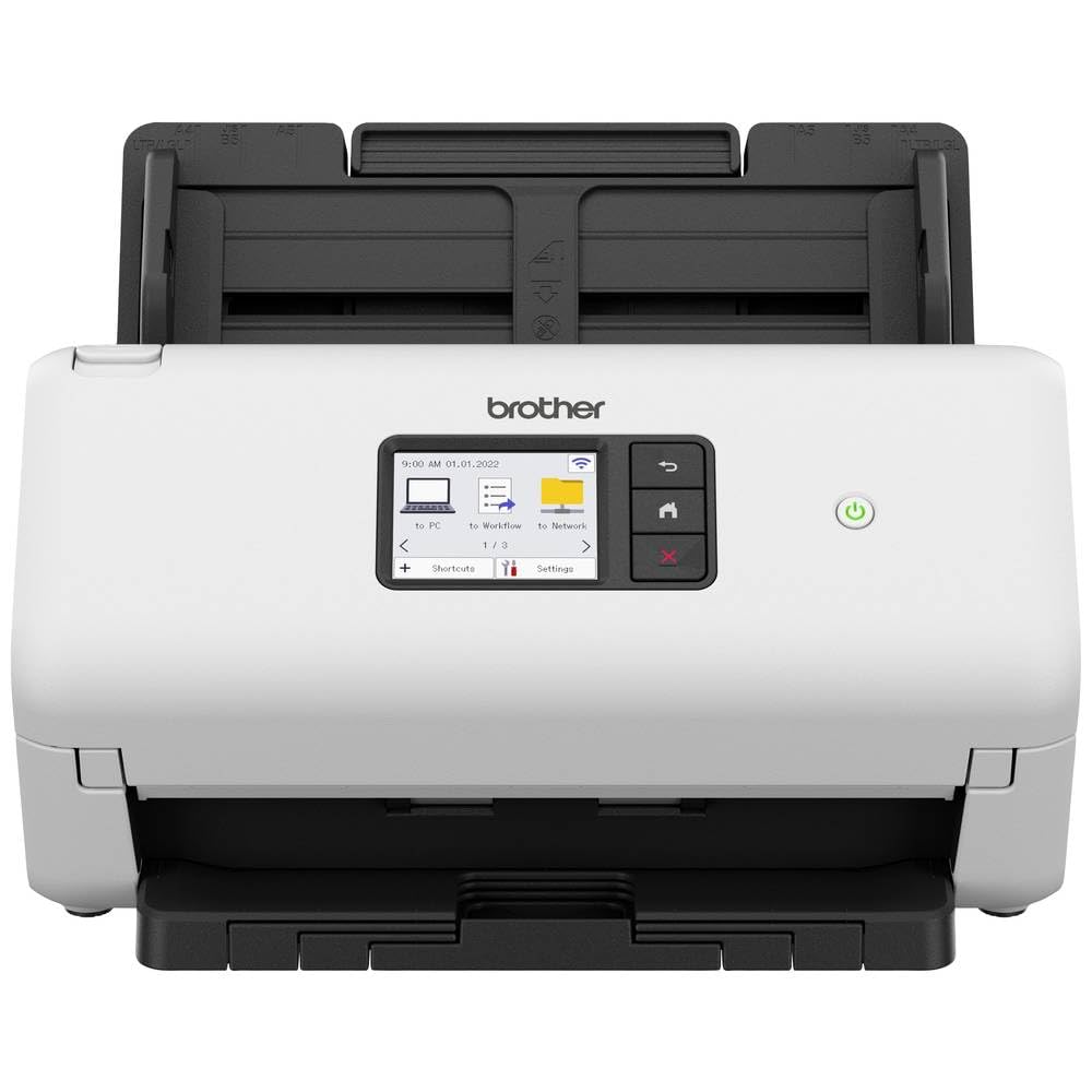 BROTHER ADS-4500W Scanner de Documents Bureautique| Recto - Verso | A4 | Rapide 35 Pages/Minute| Réseau Ethernet , Wi-Fi, Wi-Fi Direct | Scan to USB |