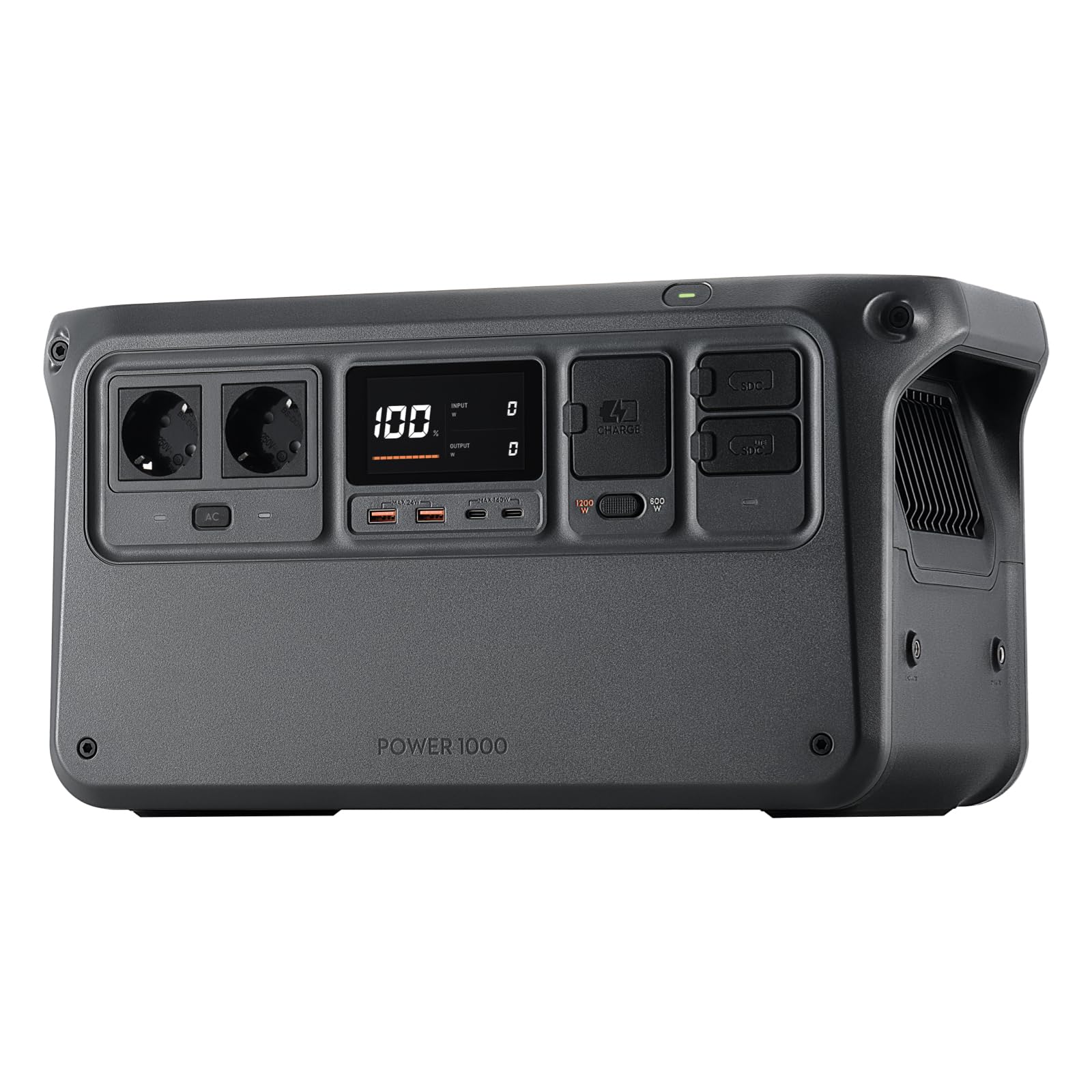 DJI Power 1000, Station Électrique Portable, Batterie LFP (LiFePO4) de 1 024 Wh, Charge Rapide de 70 Min, Sortie Stable de 2 200 W, Générateur d’Élect