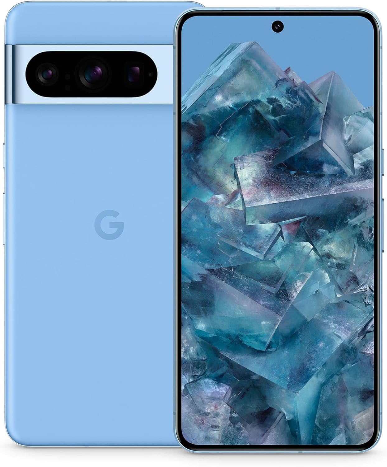 Google Pixel 8 Pro - Smartphone Android débloqué avec téléobjectif, 24 Heures d'autonomie et écran Super Actua- Bleu Azur, 128GB