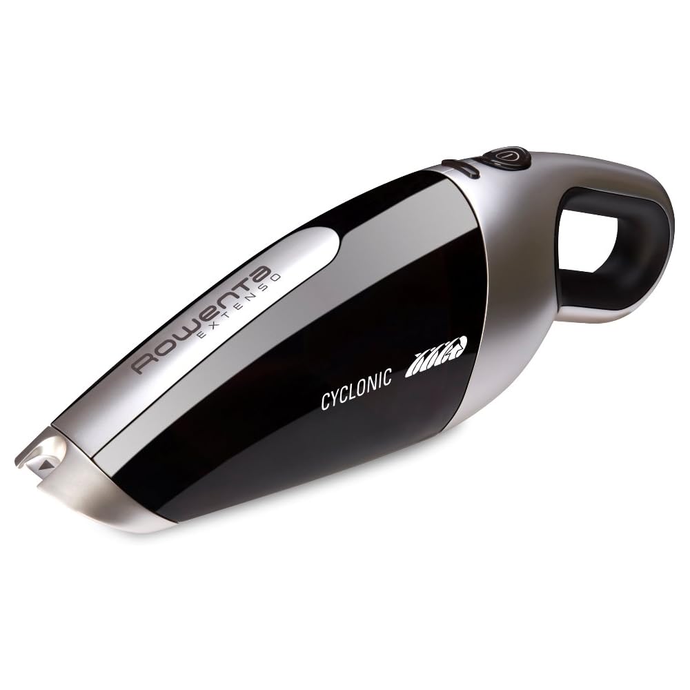 Rowenta Aspirateur à main sans fil, Rechargeable, Aspiration cyclonique, Autonomie 16 min, Extenso Dry AC476901, Perle / Noir : Cuisine et Maison
