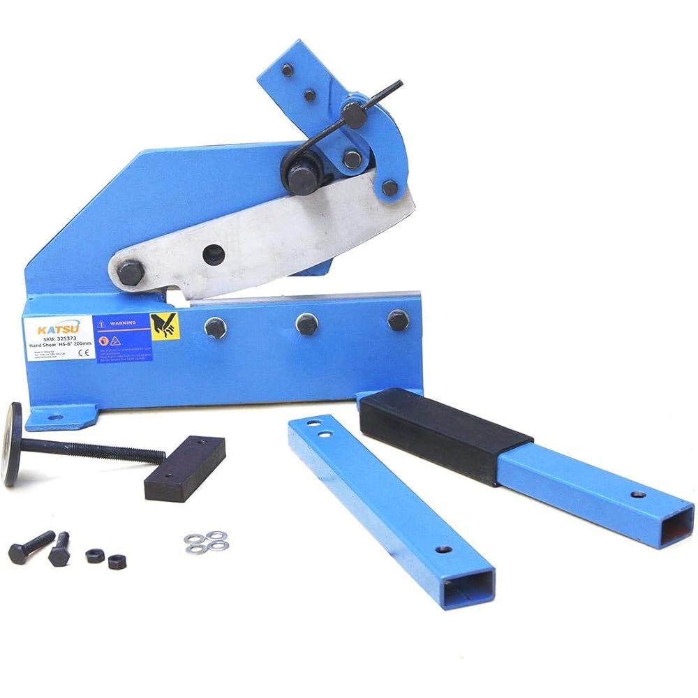 KATSU Cisaille à Levier pour T?le Manuelle 200mm, Cisailles de Coupe de T?le d'Acier Plat en Métal à Industrielle, Coupe Précise, Outil de Réparation de Formage de Carrosserie de Voiture : Bricolage