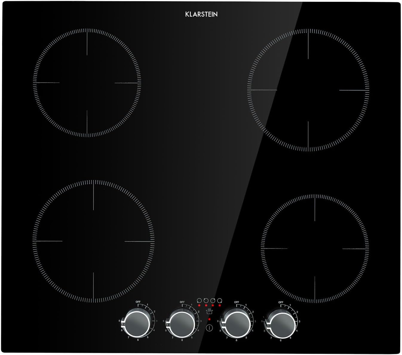 Table de cuisson à induction encastrable Klarstein 6000W, 4 feux