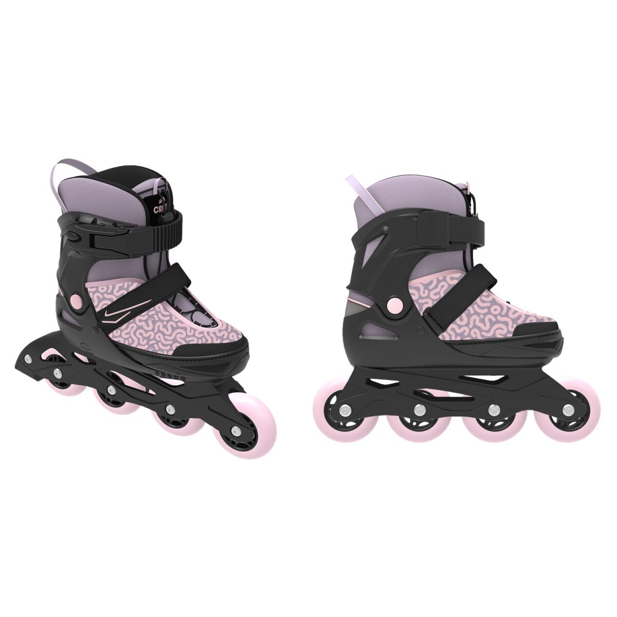 CRIVIT Kinder-Softboot-Inlineskates, mit Anziehhilfe und Tragegriff (Rosa, 29-33) - B-Ware sehr gut
