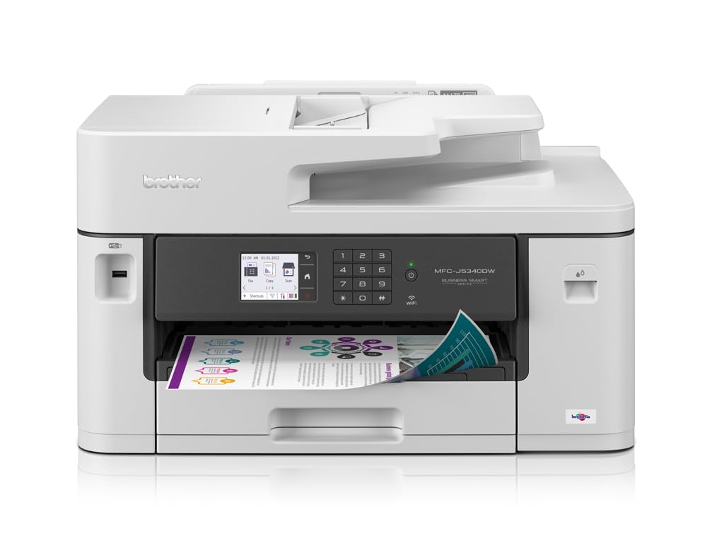 MFC-J5345DW - Imprimante jet d'encre multifonction professionnelle A3 avec Wi-Fi. Bénéficiez d'un essai gratuit de 4 mois à l'abonnement EcoPro.