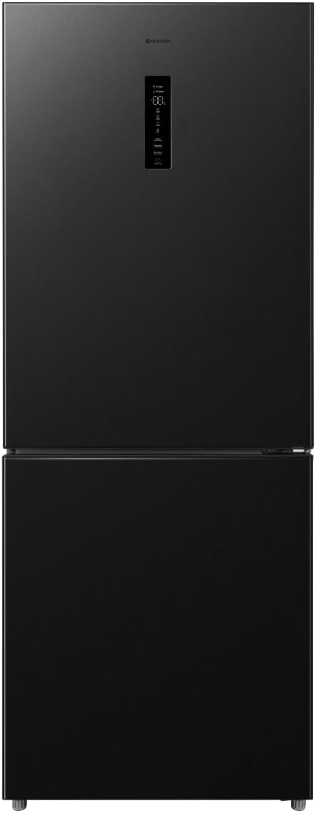 GEDTECH Réfrigérateur combiné GCB417NFDX 417L - Grande largeur 70cm - congélateur bas - No Frost - Dark inox