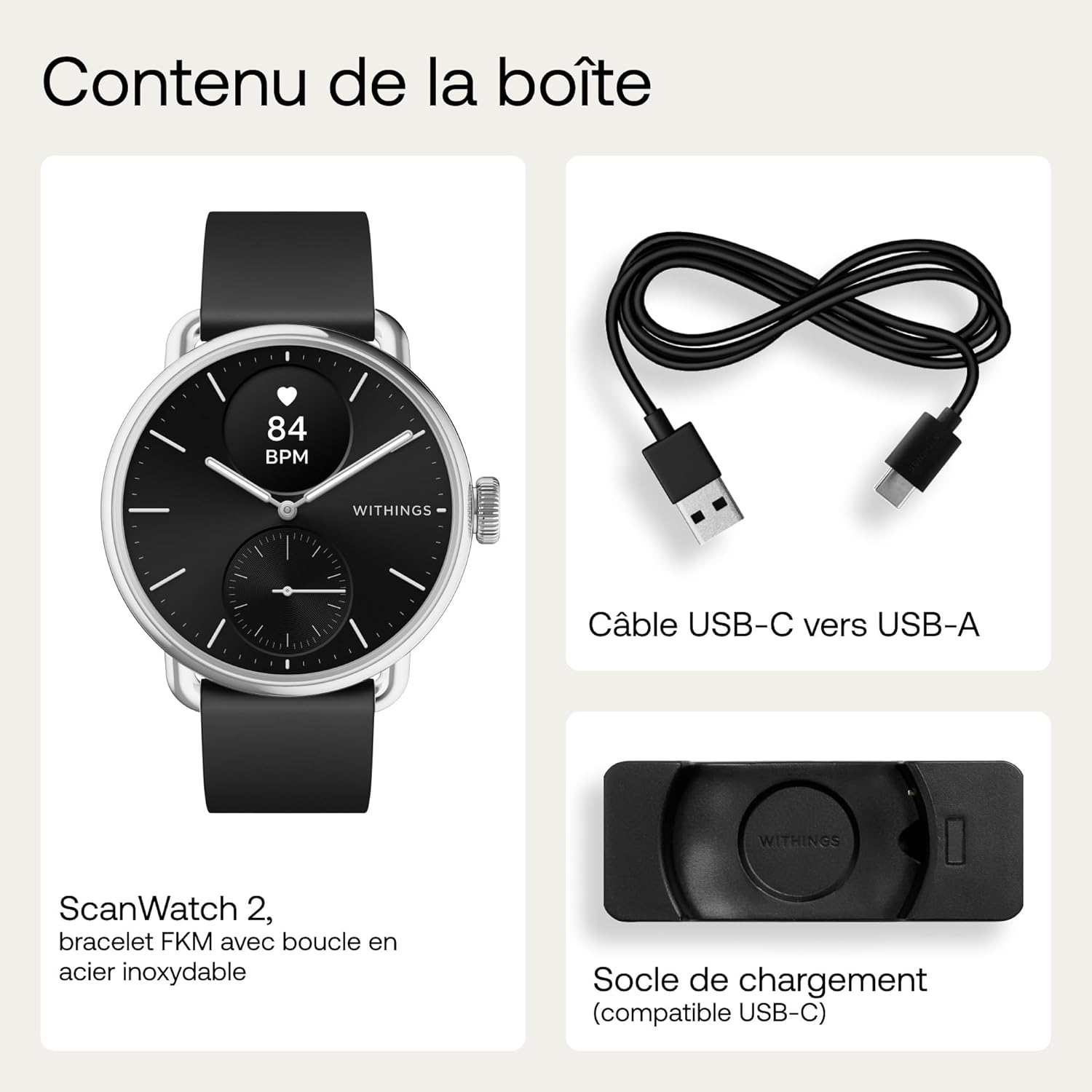 WITHINGS ScanWatch 2 Montre connectée