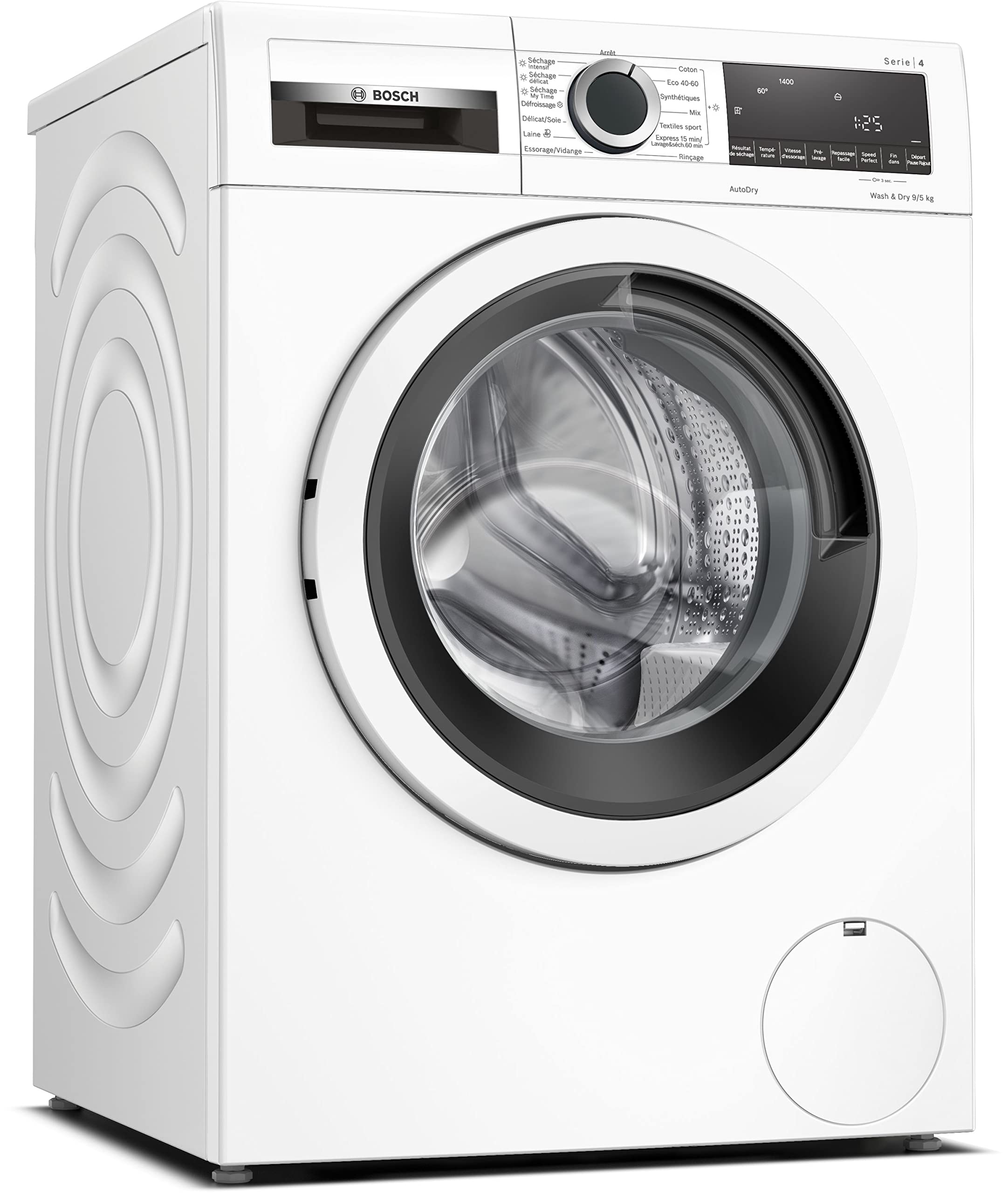 Bosch WNA144V0FR, Série 4, Lave linge séchant, 9/5 kg, 1400 trs/min, Blanc