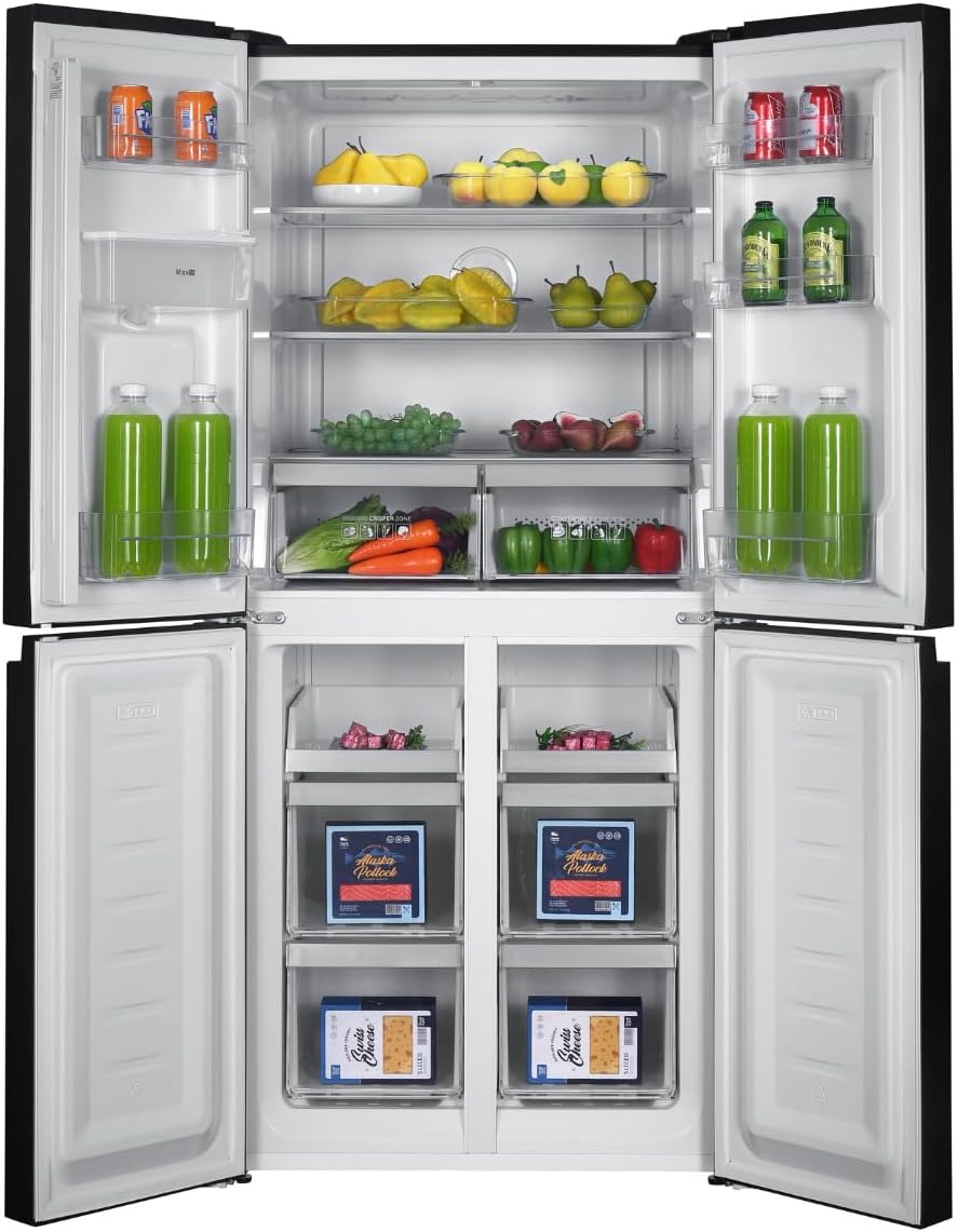 GEDTECH Réfrigerateur multi-portes GMP470BL 470L (301L + 169L) - No Frost - Noir