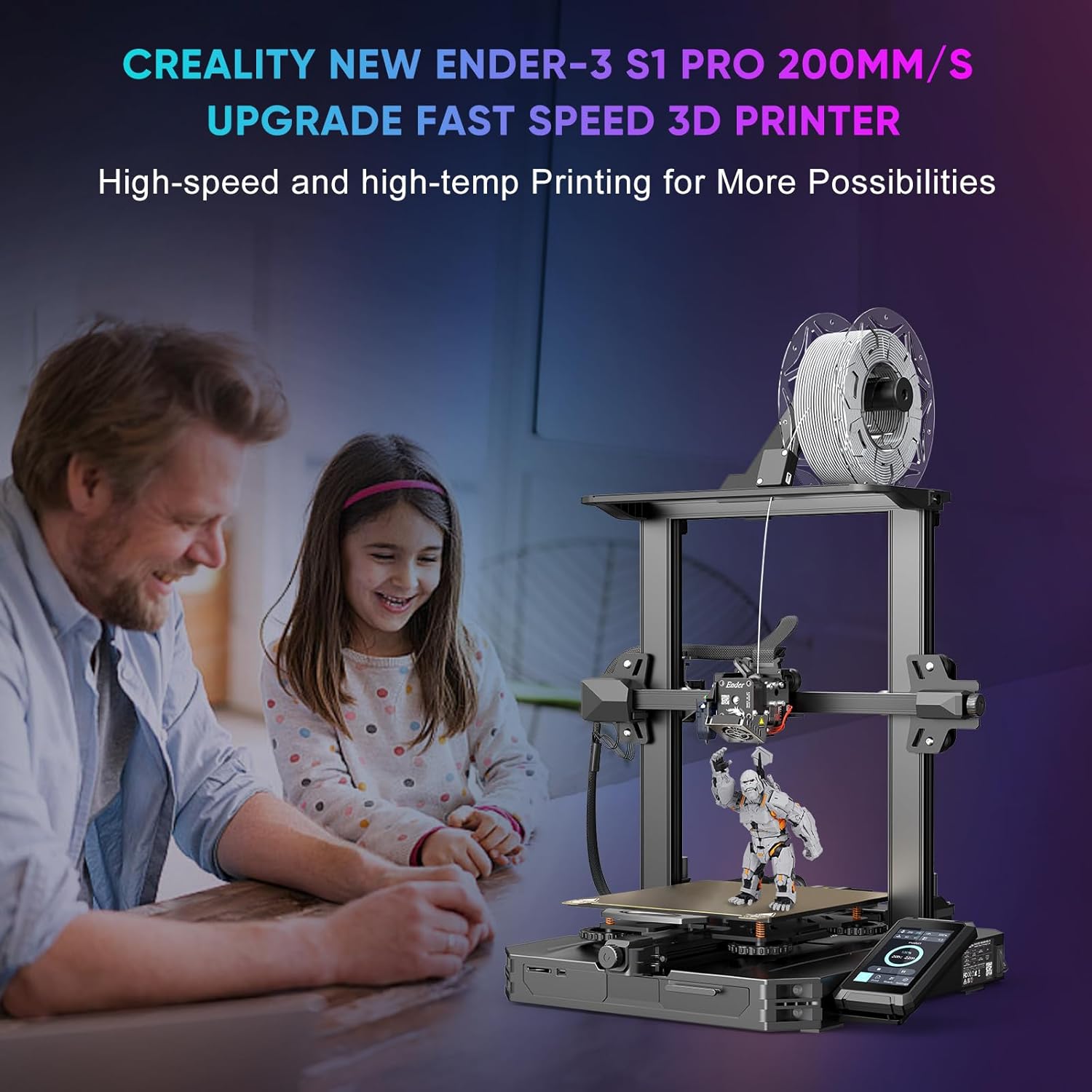 Creality Ender-3 S1 Prox version améliorée Ender-3 S1 Pro Imprimante 3D - 220x220x270mm