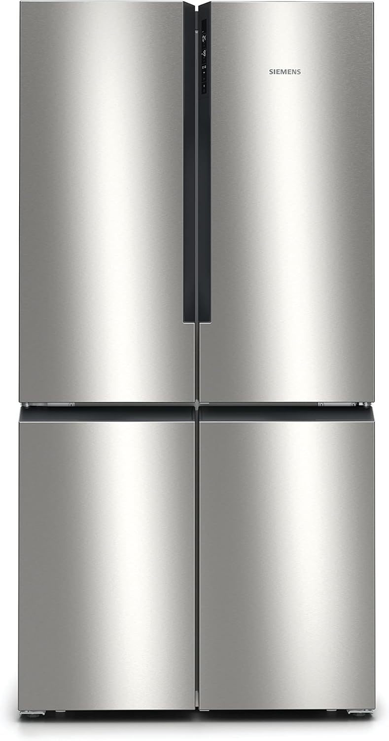 SIEMENS KF96NVPEA iQ300 Multi-Door-Kühlschrank, 183 x 91 cm, 405 L Kühlen & 200 L Gefrieren, hyperFresh längere Frische, noFrost nie wieder abtauen, superCooling schnellere Kühlung