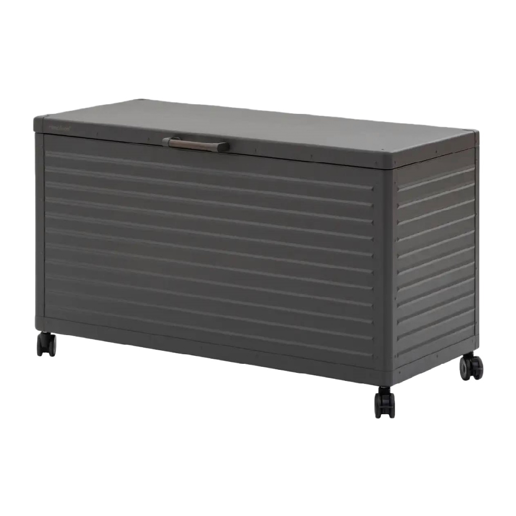 Coffre de rangement extérieur sur roulettes – gris anthracite – 310 L