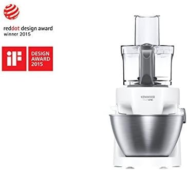 Kenwood MultiOne Robot Ptissier KHH326WH, Bol Multifonction, Centrifugeuse, Blender, Presse-Agrumes et Hachoir, 1000 W, 4,3 Litres, Plastique, Blanc
