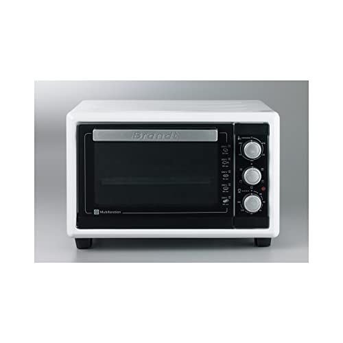 BRANDT   FC160MW   Rotissoires   Mini four   16L   Cuisson Multifonction   Bandeau mécanique   4 positions de cuisson   Porte double vitre   3 gradins   Cavité anti adhésive   1200W   Blanc : Cuisine et Maison