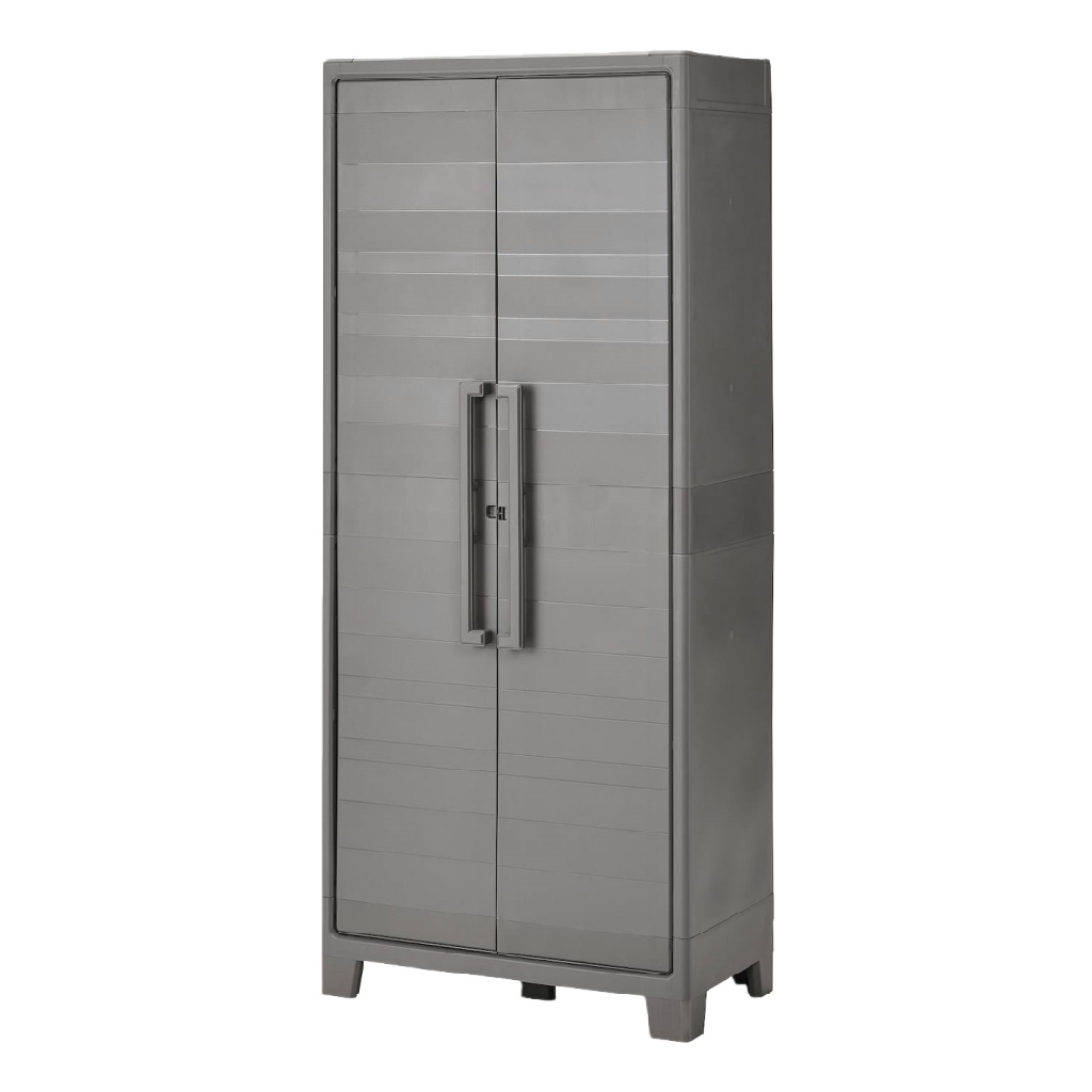 Armoire plastique gris, usage intérieur/extérieur
